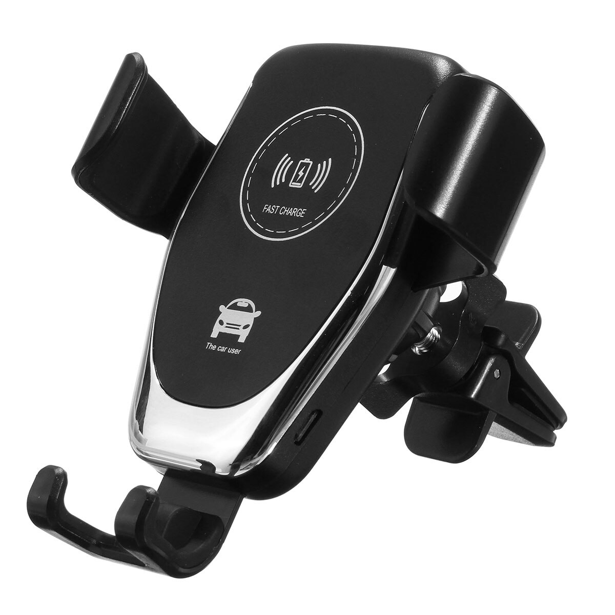 Universele Auto Telefoon Houder 10W Qi Draadloze Oplader Auto Stand Snel Opladen Geen Magnetische Mobiele Houder Zwaartekracht Voor Telefoon beugel: 10W Black Charger