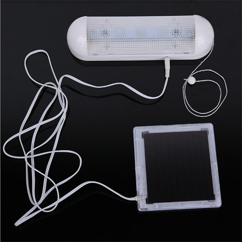 Zonne-energie Led Verlichting Interieur Lamp 5 Leds Met Hoge Zonnepaneel Voor Indoor Verlichting Voor Outdoor Camping Tent Vissen licht: Default Title