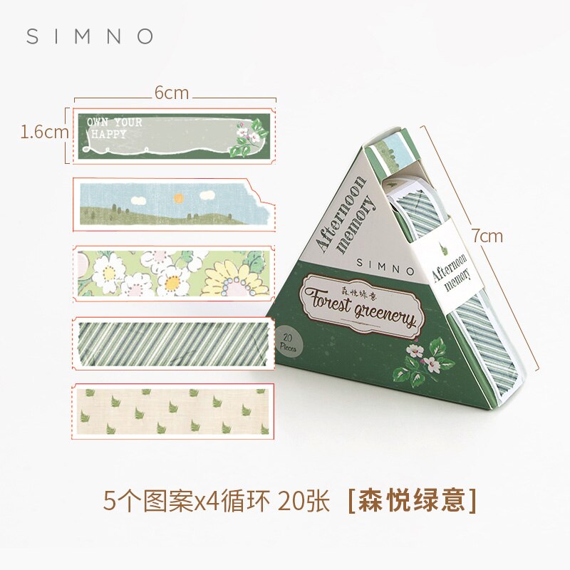 20pcs/pack Basic Frame Alphabet Stickers Cute Paper Tape Diy Decoration Scrapbooking Planner Handmade Label Stationery Kawaii: 4