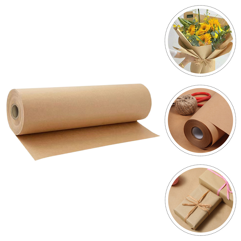 White/Black/Brown Kraft Paper Roll for Wedding Birthday Party Handmade Wrapping Parcel Packing Art Craft Poster Decor