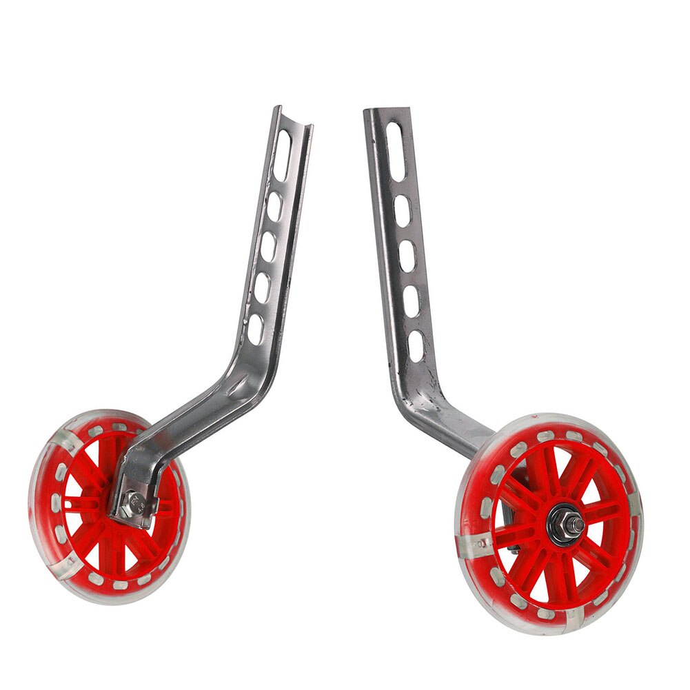 1 set 12"-20" Training Wheel for Kids Children Bike Bicycle Learning Outdoor Night Cycling Safety Flashing Light: Red