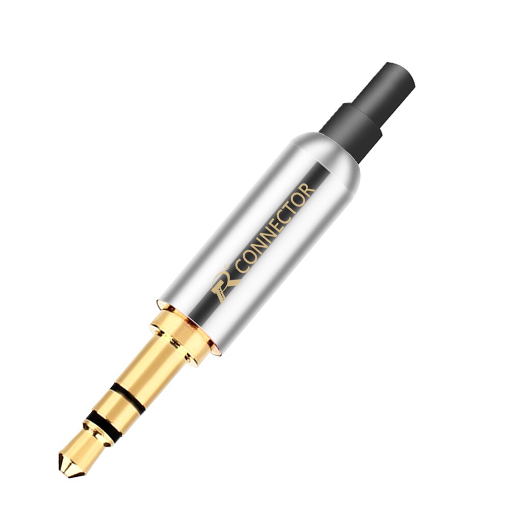 20 pièces 3.5mm Plug Audio Jack 3 pôles plaqué or écouteurs adaptateur pour bricolage casque stéréo écouteur ou utilisé pour réparation écouteur