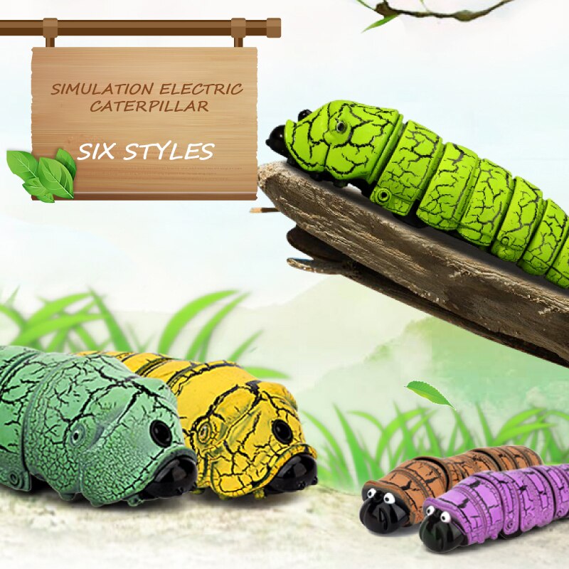 6-Kleuren Mini Rc Insect Speelgoed Simulatie Afstandsbediening Speelgoed Worm Beweegbare Infrarood Sensor Volwassen/Kinderen Tricky speelgoed