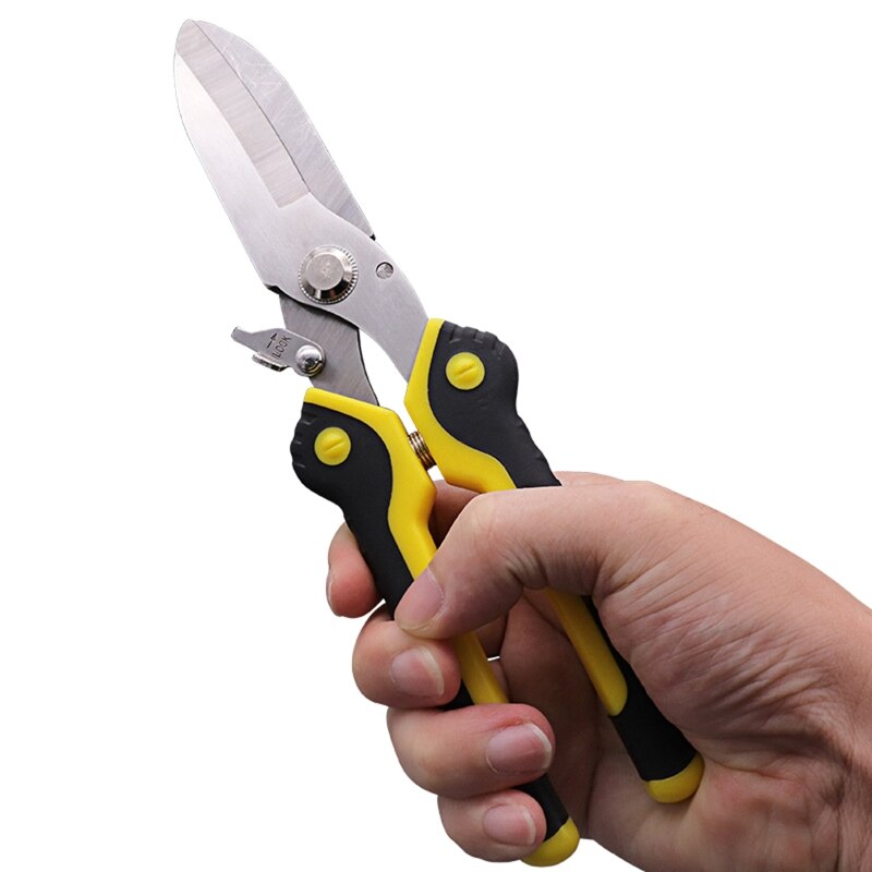 Iron Cutting Scissor Iron Sheet Scissors Heavy Duty Industrial Cutter 4mm Thickness Shear Safe Lock Anti-slip Handle