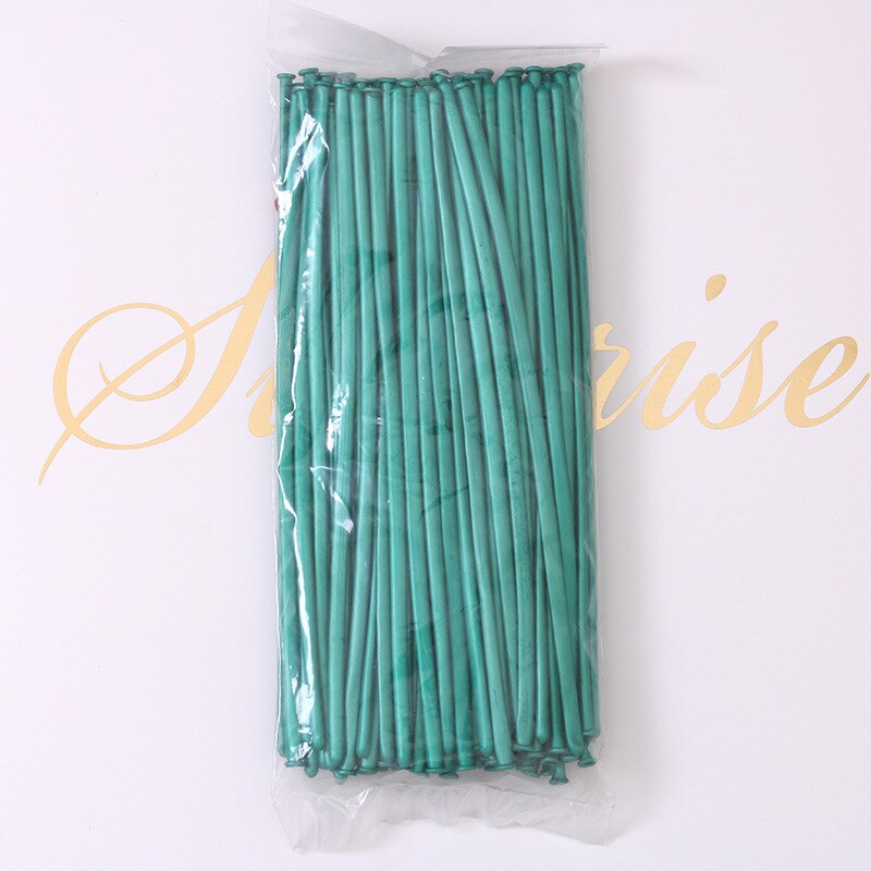 Ballons de couleur en métal 100 pièces | Bande de couleur, Ballon diy avec lettres de dessin animé, décoration de maison, fête d'anniversaire pour enfants, mariage, noël: Green