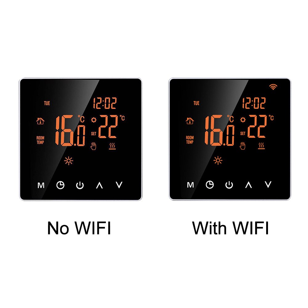 Touch Screen Floor Smart Thermostat Bedroom Temperature Controller Digital LCD Display Hotel Electric Heating Programmable