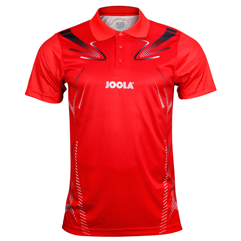 JOOLA table tennis suit men's and women's team uniform table tennis sportswear short sleeved breathable match suit T shirts: Red / 4XL