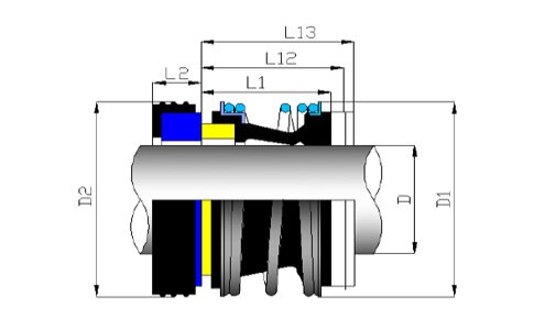 40MM- MG13 - CAR/CER/NBR Mechanical Seal -Eagle Burgmann Replacement Seal