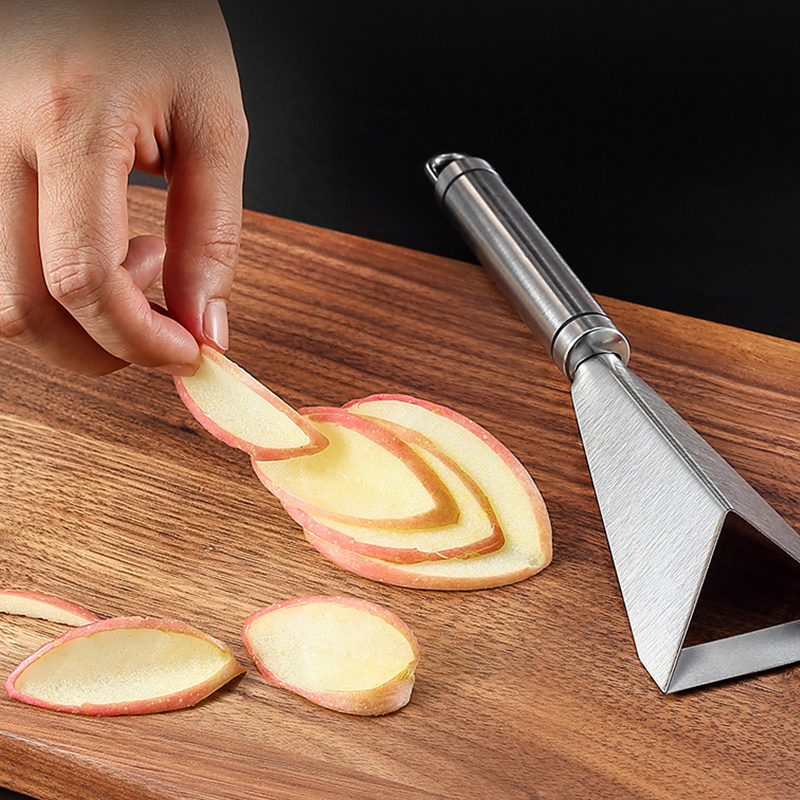 Triangle Fruit Carving Knife Stainless Steel DIY Food Carving Mold for Fruit Platter Artifact Carving Blade Carving Tool