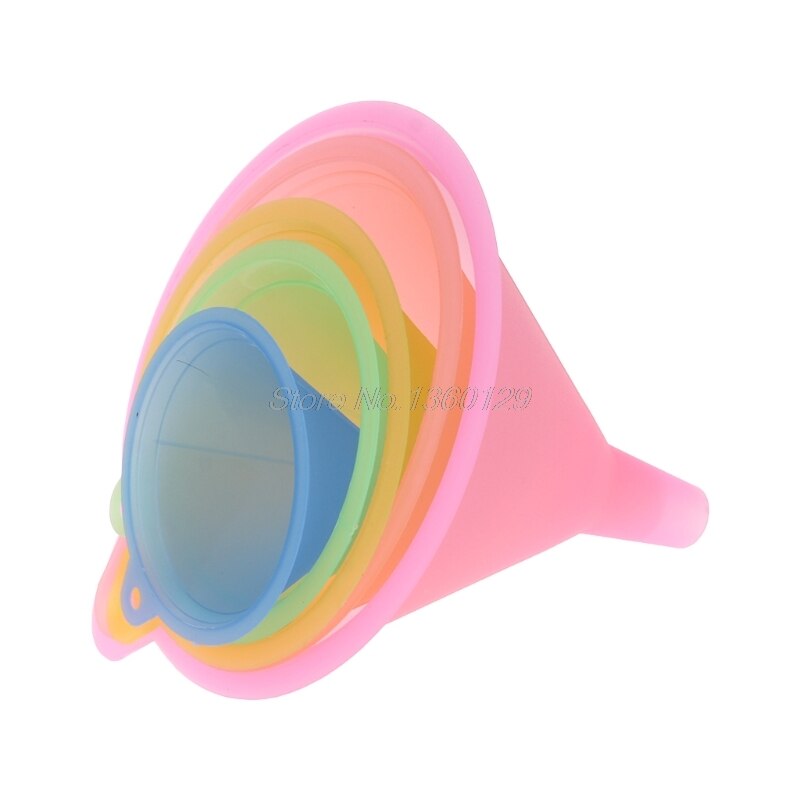 5Pcs Colorful Plastic Funnel Small Medium Large Variety Liquid Oil Kitchen Set