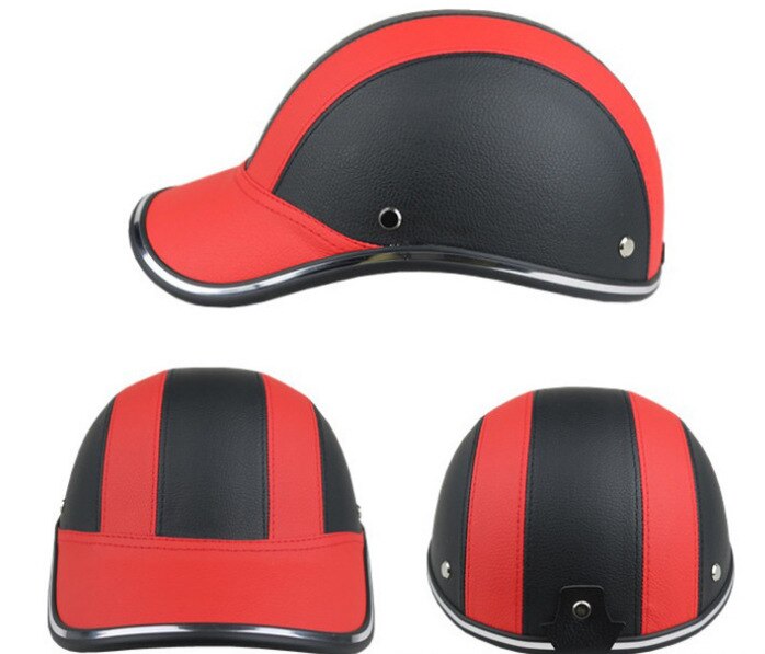 Voor Xiaomi Mannen Vrouw Motorfiets Half Helm Baseball Cap Stylehalf Helm Elektrische Fiets Scooter Anti-Uv Veiligheid Harde Hoed: Rood