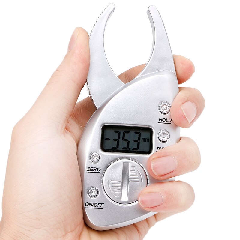 Portable LCD Digital Display Body Fat Monitor Analyzer Digital Skin Measuring Tester Fat Caliper Monitors Electronic Digital