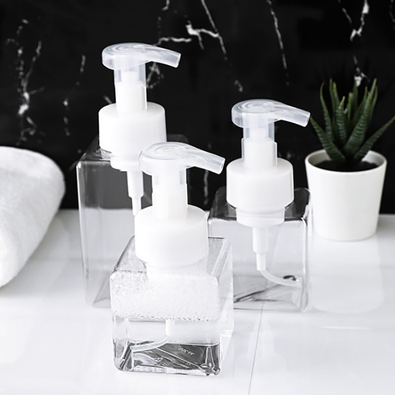 250/350ml Clear Foaming Liquid Soap dispenser Bottle Whipped Mousse Points Bottling Shampoo Lotion Shower Gel Foam Pump Bottles