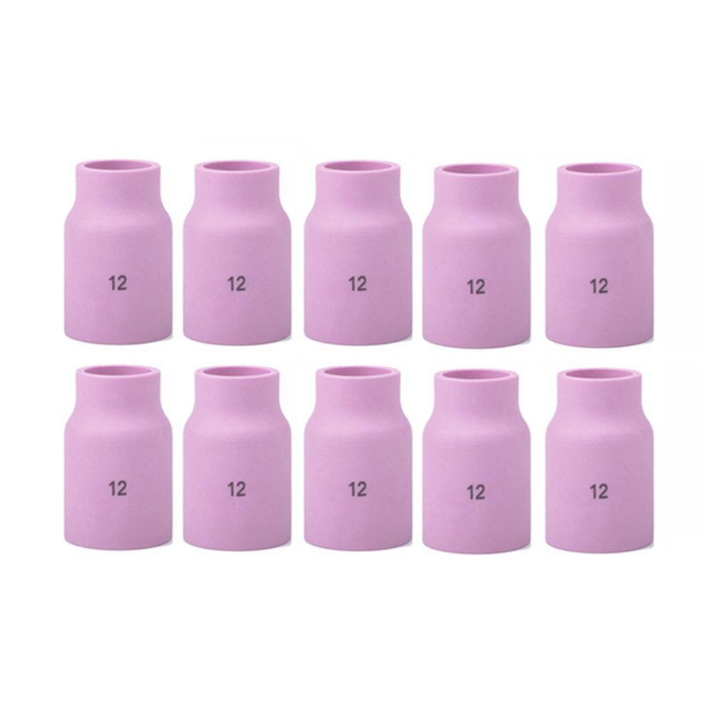 10-pk 53N87 #12 TIG Welding Large Ceramic Gas Lens Cup Tig Torch 9/17/18/20/26