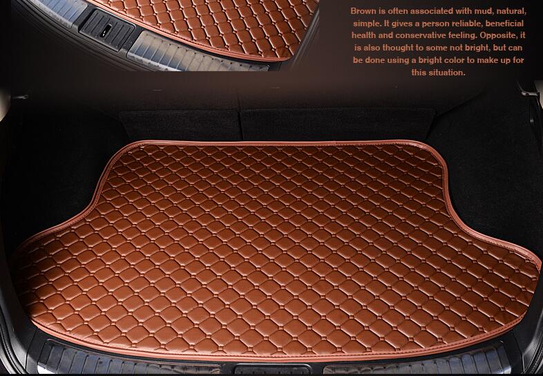 Auto accessoires Auto kofferbak mat Lijnvervoer, Lederen borduurwerk een stuk kofferbak mat, en luxe vresion