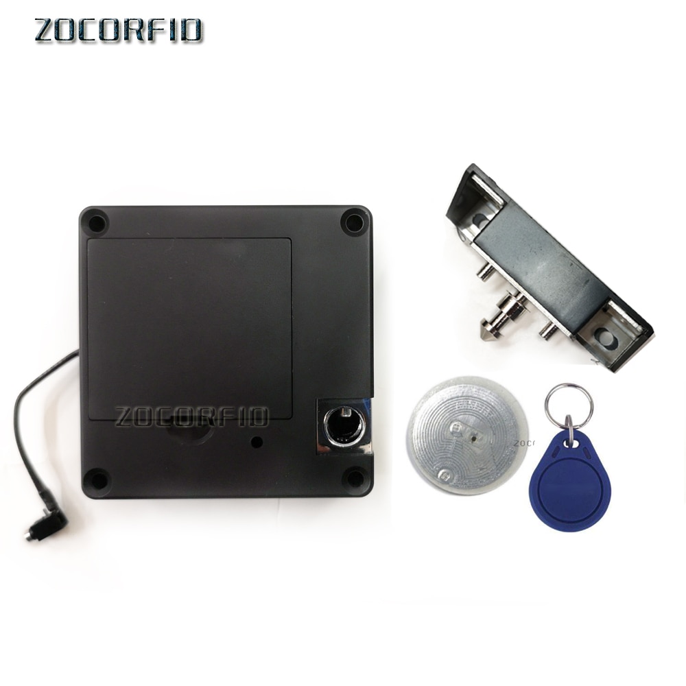Rfid Nfc Keyless Verborgen Locker Kast Lock Prive Card Lock Kasteel Zwart Elektronische Onzichtbare Digitale Kast Deurslot