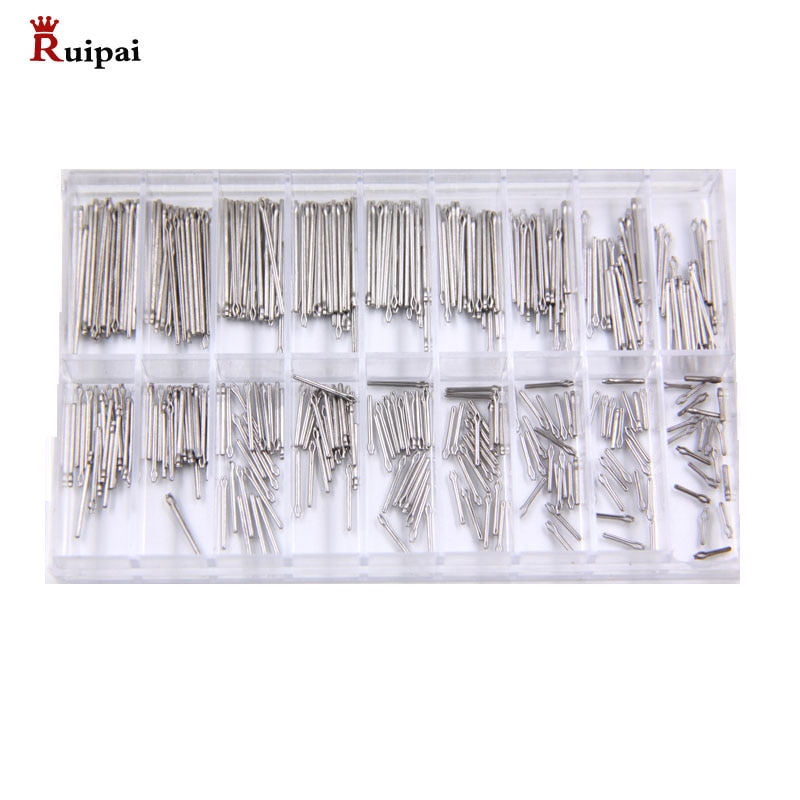 RUIPAI 360Pcs 6-23mm Watch Slip Pin Spring Bars Strap Link Pins Watch Strap Fixed Axis Surface Shaft Tool