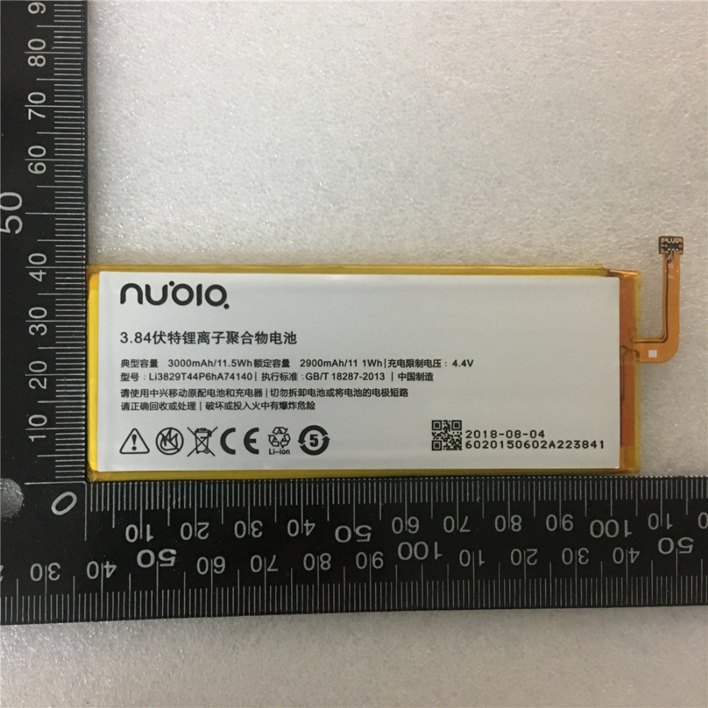 3,84 V 3000mAh Li3829T44P6hA74140 Für ZTE Nubia Z9 Mini NX510j NX511J NX512j NX518j Z9 MAX Z9 Plus Batterie