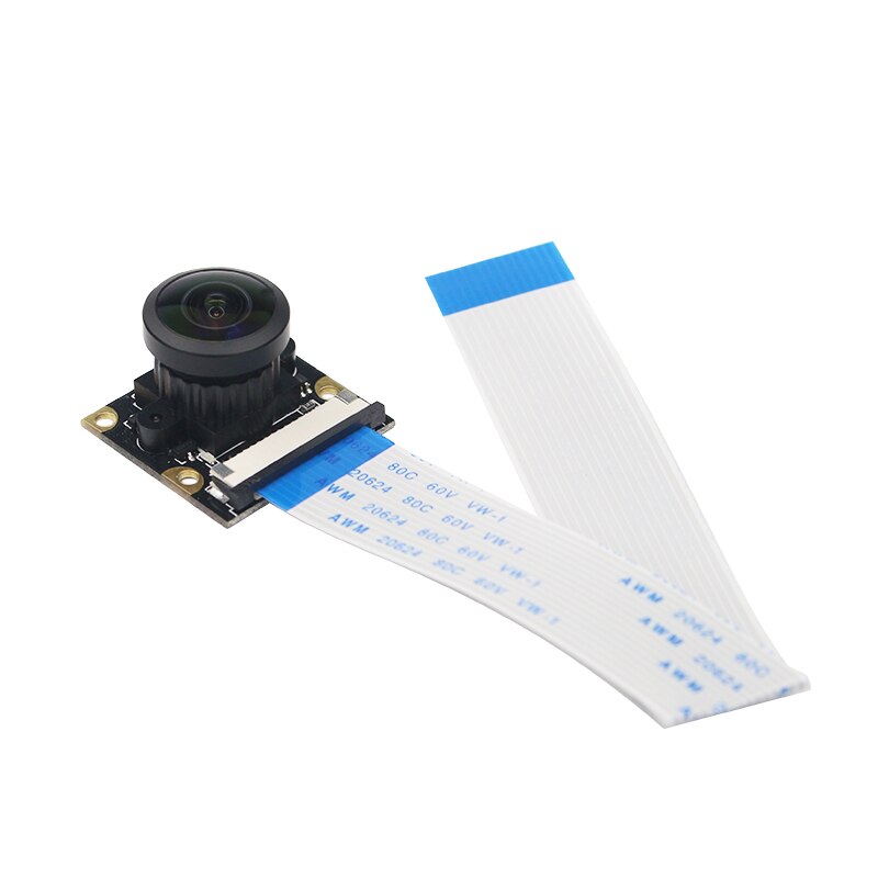 220 Degree Raspberry Pi 4 Camera 5MP Wide Fish Eye 1080P Camera Focal Adjustable Cameras for Raspberry Pi 4 Model B/3B+/3B