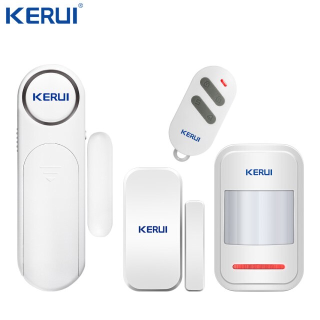 KERUI Wireless Door/Windows Sensor Alarm 300ft 120dB Anti-Theft Smart Remote Control For Kids Cabinet Safety Home Security: Kit 5