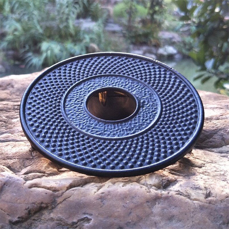 XMT-HOME Cast iron teapot trivets handmade insulation tea tray tea pot base vintage Japanese iron teapots tray 1pc