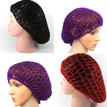 Women Lady Soft Rayon Snood Hair Net Crochet Hairnet Knit Hat Cap Hairnet For Wedding Bridal Bride Flower Accessories
