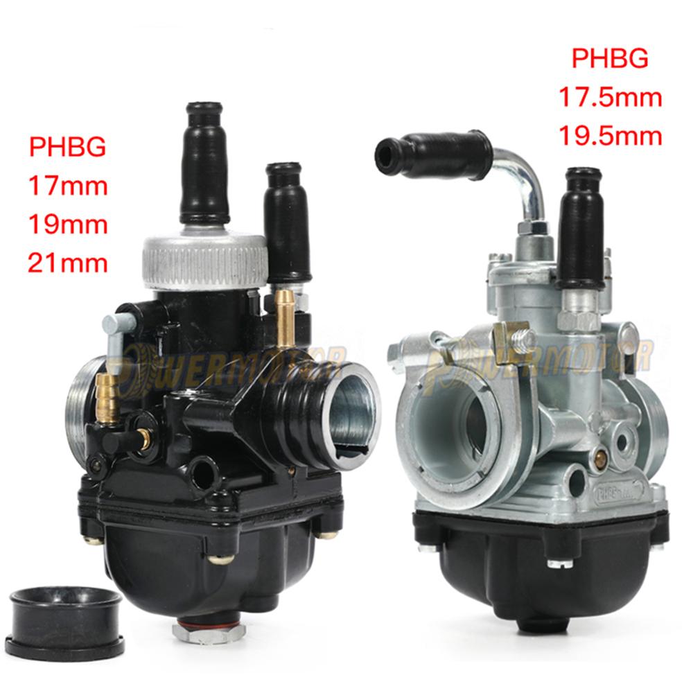Motorcykel 12mm 15mm 17mm 19mm 21mm phbg puch carburador sort racerkarburator carb 2- takt til yamaha ktm puch zuma atv bws