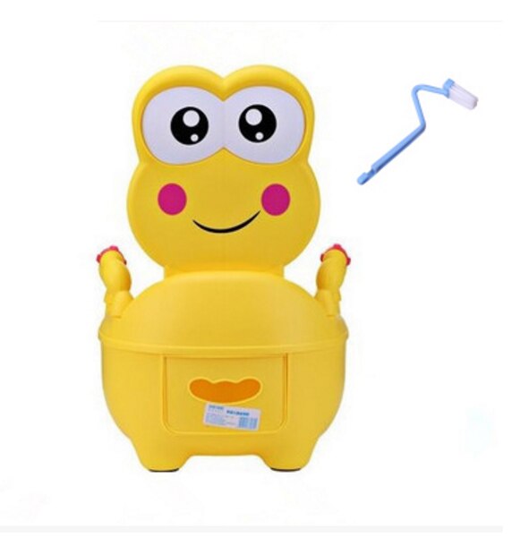 Fun Potty Toddler Toilet Training Chair/ Potty trainer for baby For Free Potty Brush: Gold