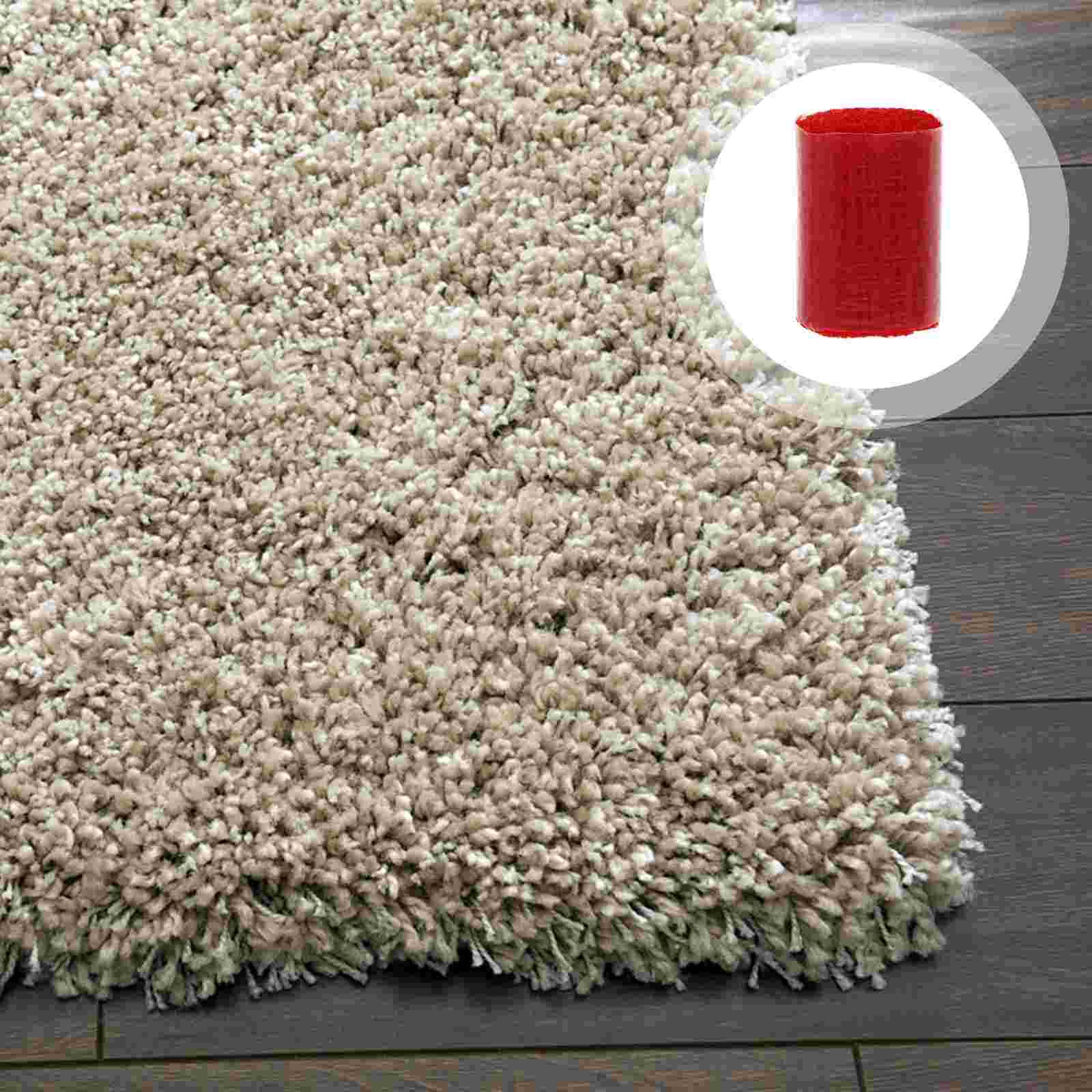 10 Rolls Yarns Hook Rug Yarn DIY Crochet Hook Knotted Rug Yarn for Children Crafters: Red