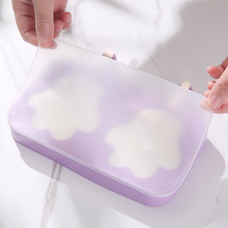 Reusable Silicone Popsicles DIY Frozen Ice Cream Ice Cream Molds for Kids Adults Dessert Mold Frozen Popsicle Tray