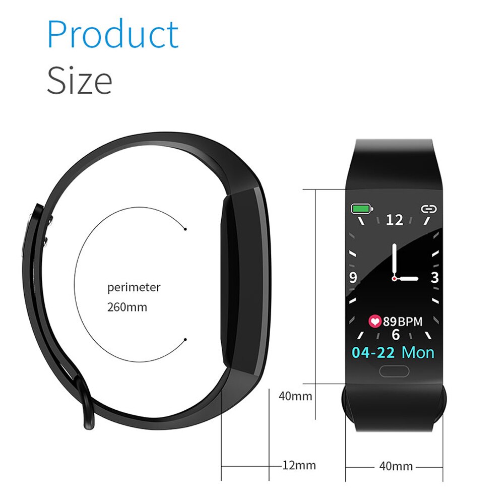 Smart Bracelet Waterproof Sport Health Smart Band Heart Rate Monitor Blood Pressure Fitness Tracker Watch PK Mi Band 3 4