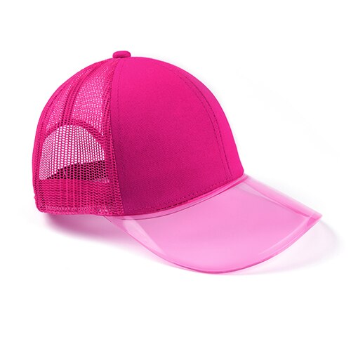 Furtalk baseball kasket kvinder sort snapback hip hop kasket sommer dame justerbar pink baseball kasket koreansk kvindehat til piger: Rosenrød