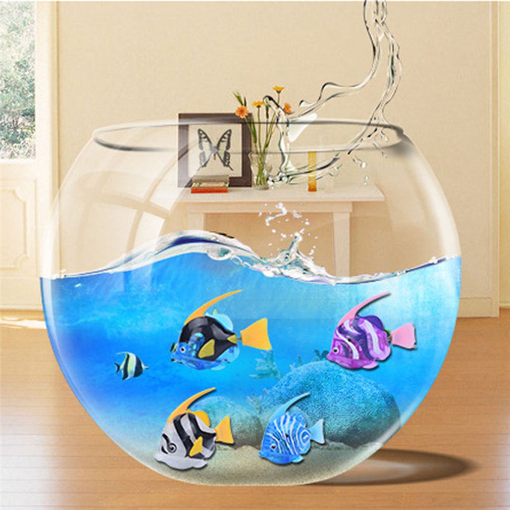 Drôle nager poisson électronique activé batterie alimenté jouet de bain poisson robot animal de compagnie pour réservoir de pêche décoration animaux de compagnie poissons