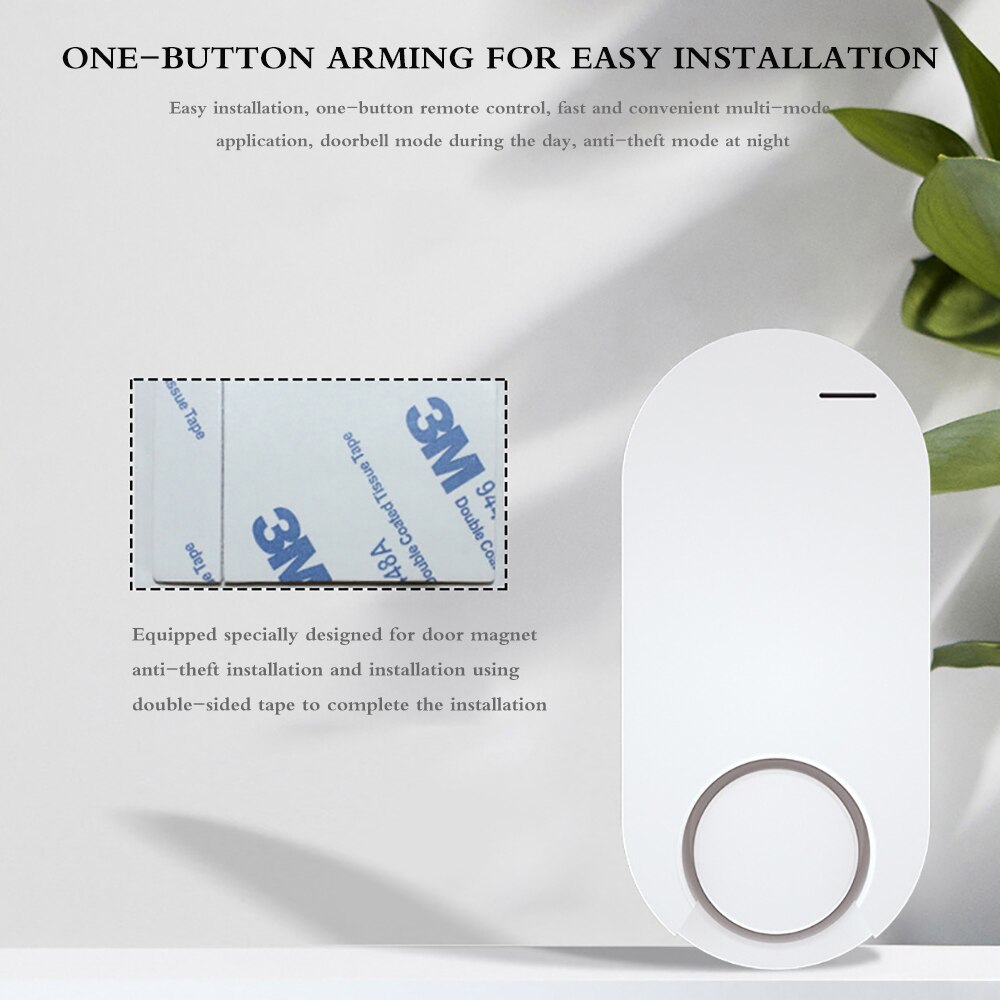 130db Draadloze Afstandsbediening Deur Sensor Alarm Home Security Alarm Sensor Met Afstandsbediening Controlerende