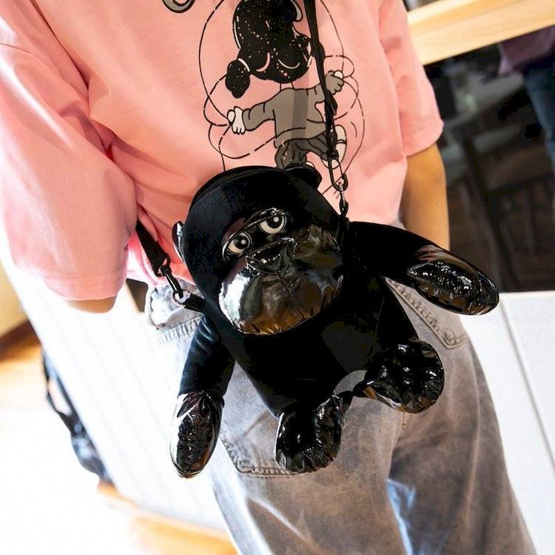 Szympans kreskówka mała torebka damska torba nowa 2020 urocza małpka torba pluszowa lalka lalka torba na ramię