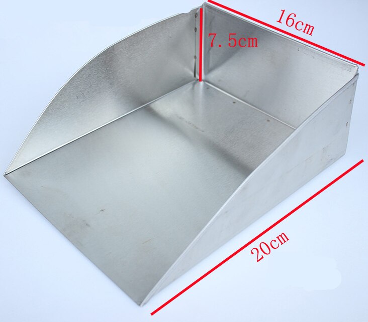 Stainless steel roast duck cooked food shovel chilled chicken scrap kitchen shovel bbq spatula beef meat move poultry lifters: big