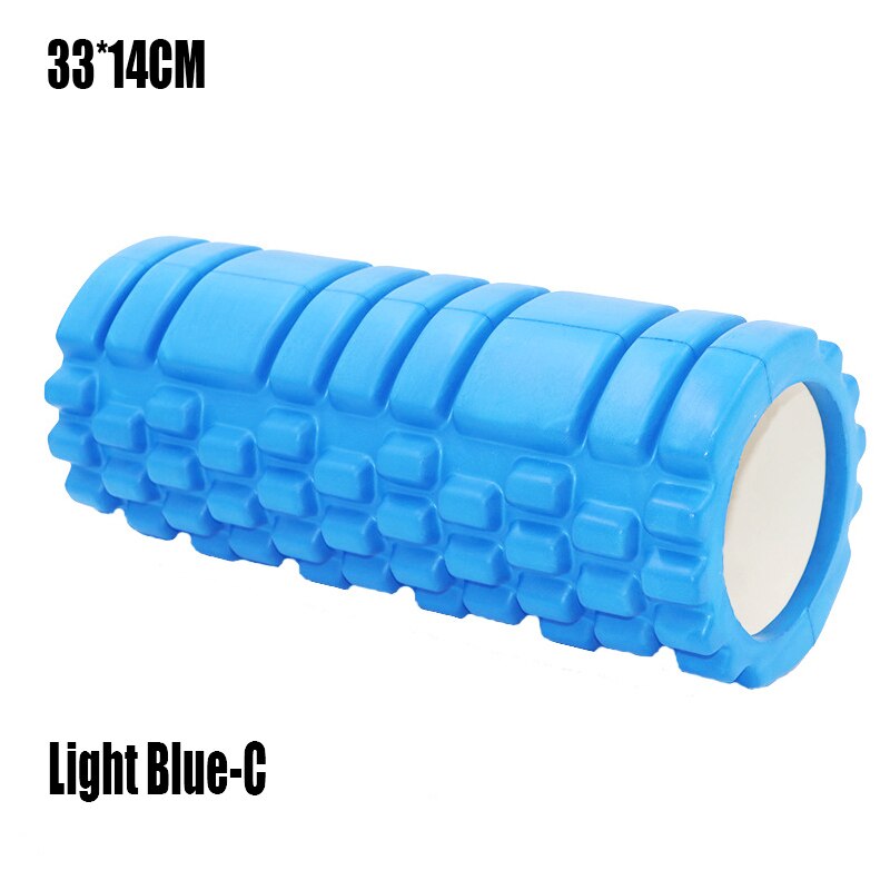 Yoga Foam Pilate Fitness Roller EVA Sports Column Train Gym Physical Massage Grid Floating Trigger Point Therapy Exercise block: Sky blue