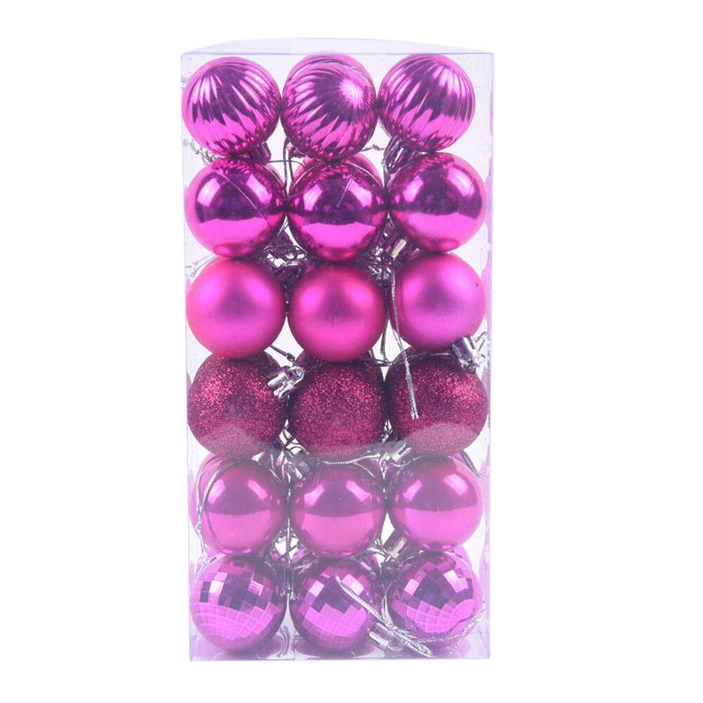 Décoration de noël pour la maison, lot de 4cm 36 décoratives lumineuses, pendentif pour arbre, coffret de boules pour noël: C