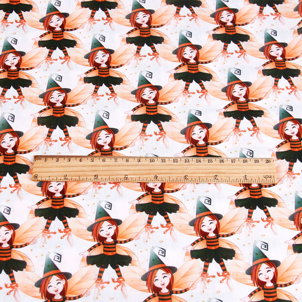 50*145cm ange lettres imprimer Polyester coton tissu Patchwork pour tissu marionnette vêtement tissu Quilting matériel poupée, 1Yc13586: 1059124001
