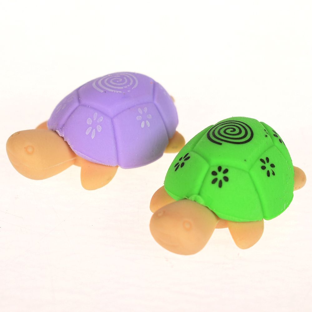 Limite montre Kawaii mignon coloré tortue forme nettoyage caoutchouc gomme stationnaire enfant bébé jouet nouvel étudiant gomme outils
