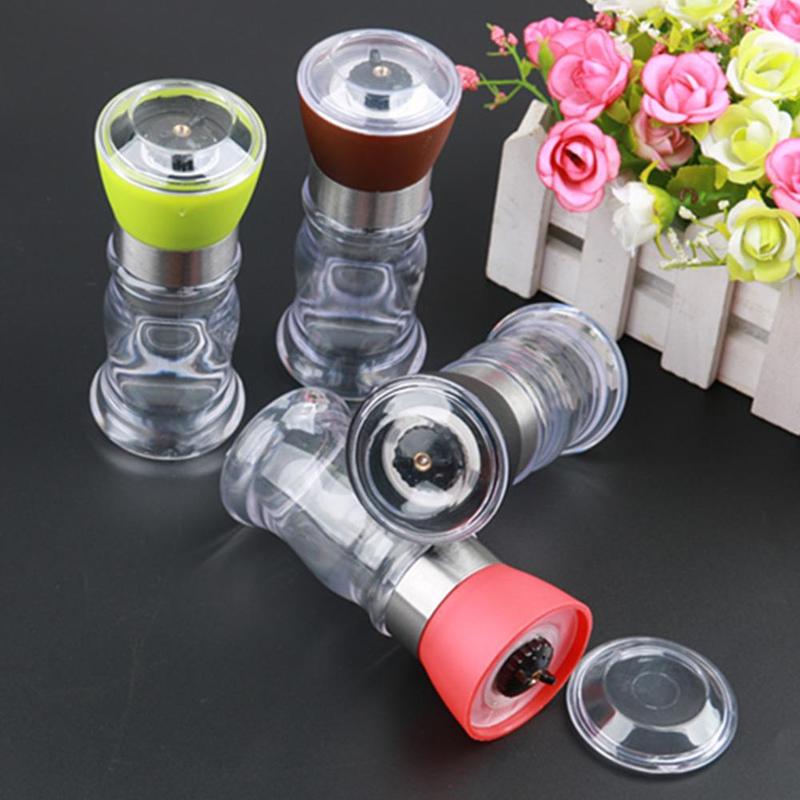 4 Colors Manual Stainless Steel Salt Pepper Grinder Spice Core Portable Grinding Mill Ceramic Useful Kitchen Tools Cooking S7B5