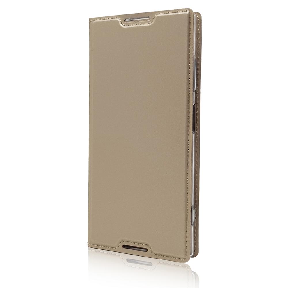 Xa1 plus capa traseira de couro, capa para sony xperia xa xa1 ultra f3111 g3221, capa flip de couro para sony xa1 coque de concha g3112: XA1 Ultra / Ouro / Dourado