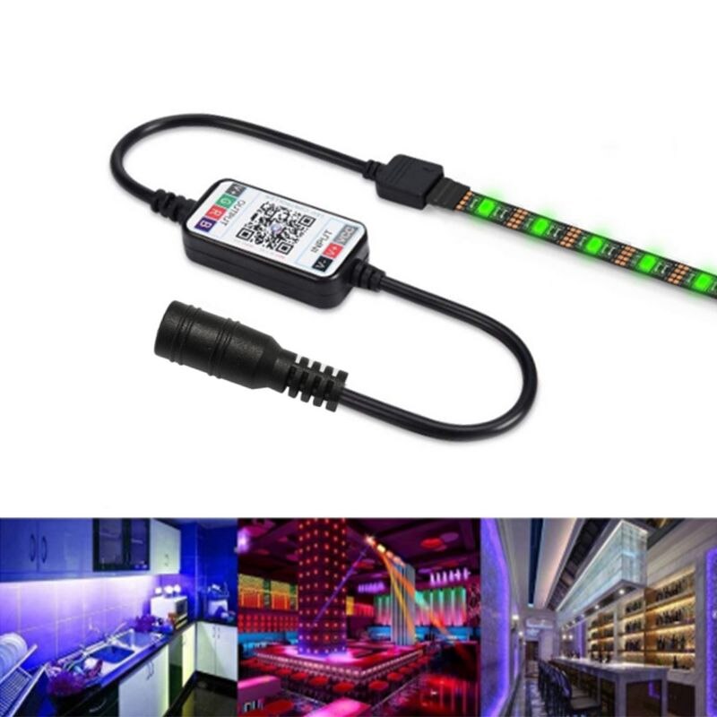 Bluetooth kontrolleren  dc 12v 24v trådløs fjernkontroll rgb bluetooth ledet kontrolleren til 3528 5050 2835 rgb ledet stripe lightings