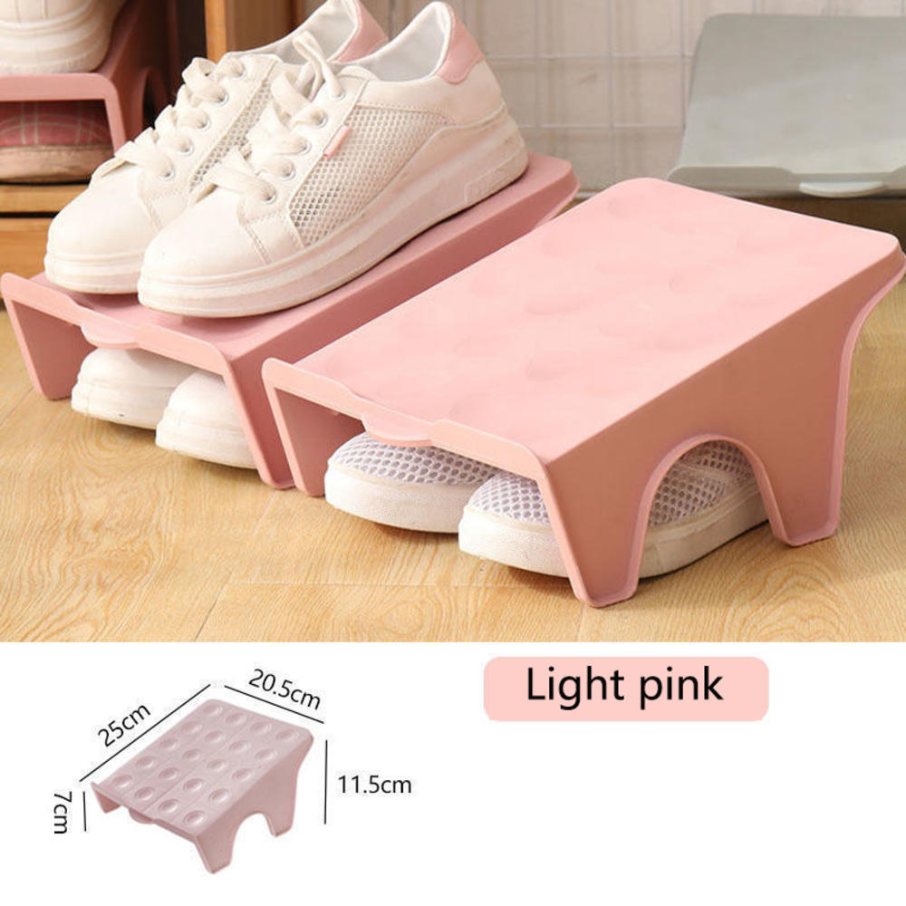 Shoe Holder Shelf Shoe Storage Rack Space Saving Shoe Hanger Shelves Household Shoe Storage Rack For Home Shoe Organizer: light yellow