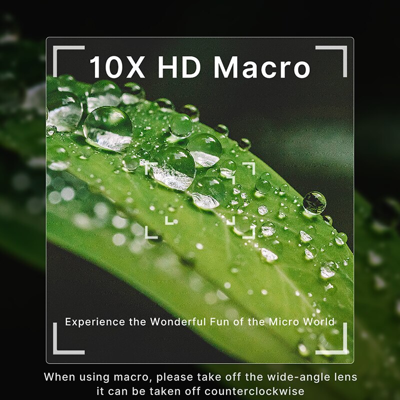 Ulanzi-lente gran angular para cámara Sony ZVE10 A7C, Kit de lente Macro 10X para ZV1 HD 4K, accesorios para ZV1, 18MM