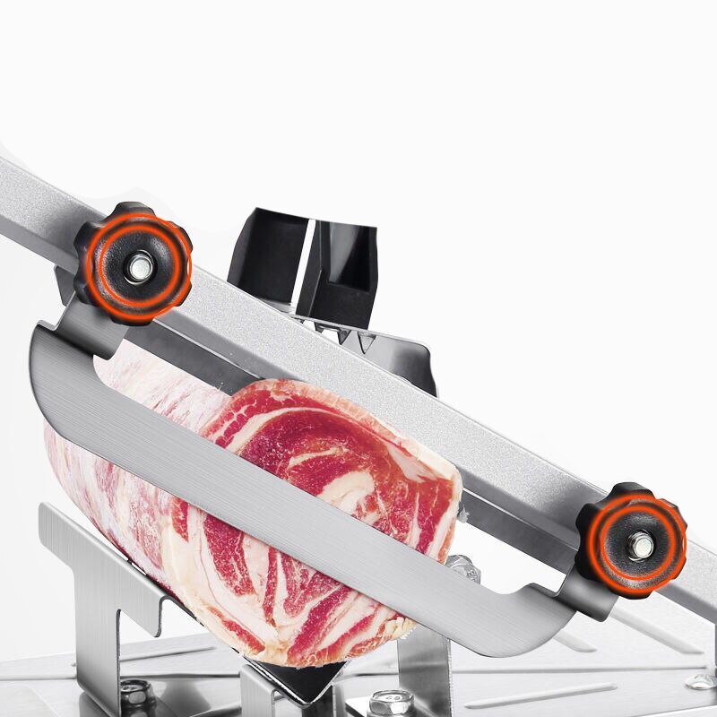 Køkkenredskaber kødskæremaskine legering + rustfrit stål husstand manuel tykkelse justerbar kød og grøntsager skære gadget