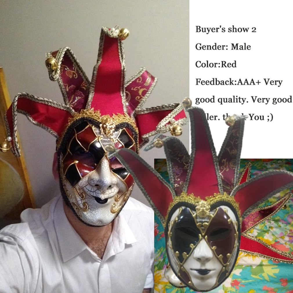 Painted Halloween Ball Mask Upscale Venice Lady Mask Party Show Mask For Women Catwalk Fancy Dress Dance Mask