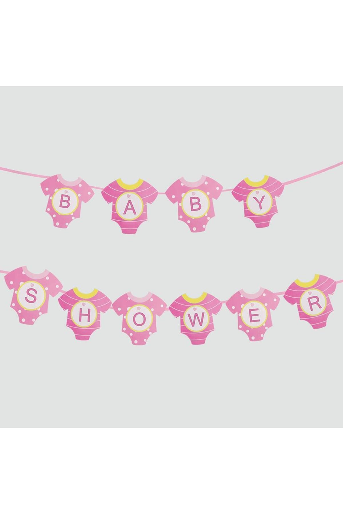 Baby Douche Streamer Kleur: Roze Eenheid: 1 Pcs