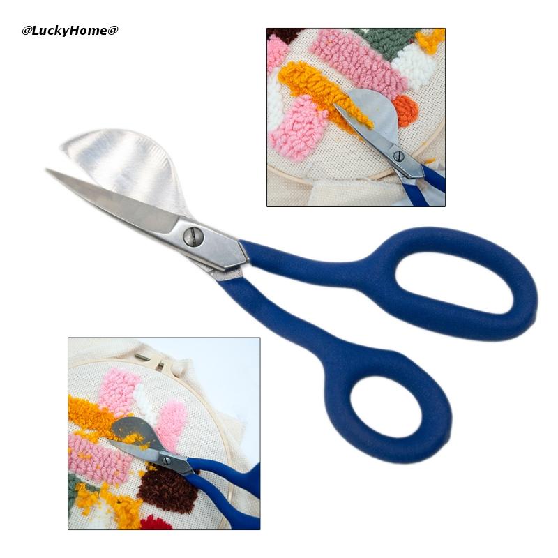 11UA Stevige Tapijt Trimmer Schaar Scherpe Eendenbek Applique Schaar Rvs Naaien Borduren Schaar Blikscharen