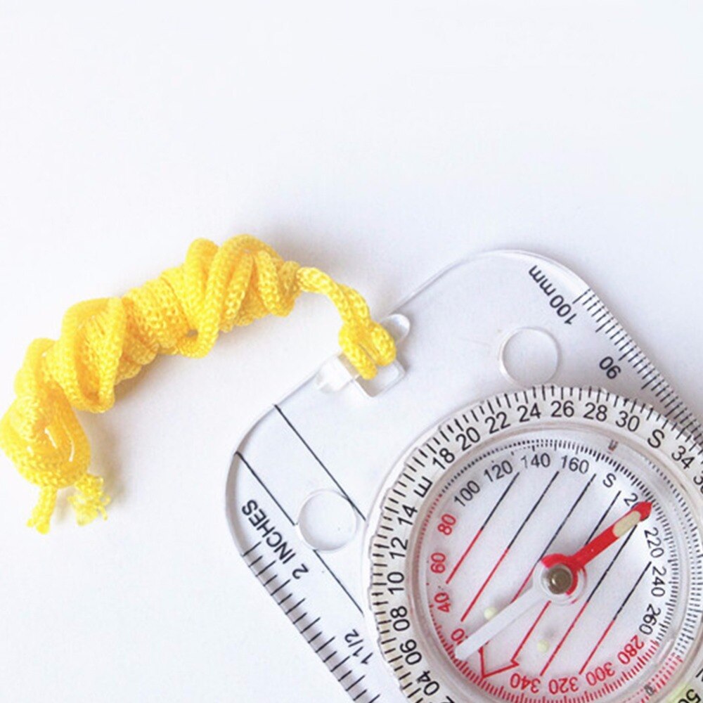 Drawing Scale Compass Folding Map Ruler Buckle Car Camping Hiking Pointing Guide Portable Handheld Compass #273325